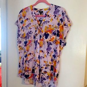 Torrid Dolman Blouse-Textured Stretch Floral